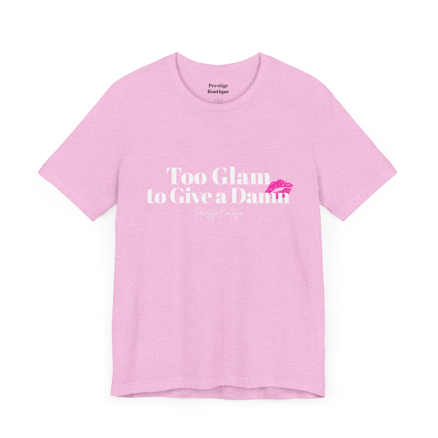 Playful Pink Kiss Graphic Unisex Jersey Tee