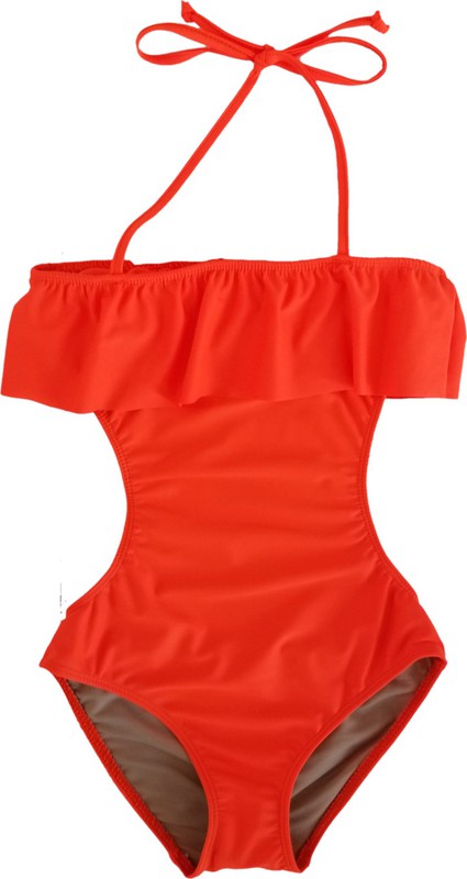 GIRL'S ONE PIECE RUFFLE BATHING SUIT