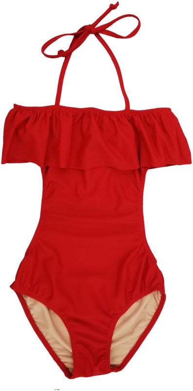 GIRL'S ONE PIECE RUFFLE BATHING SUIT