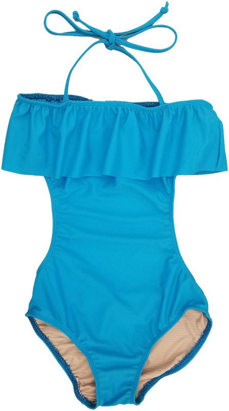 GIRL'S ONE PIECE RUFFLE BATHING SUIT