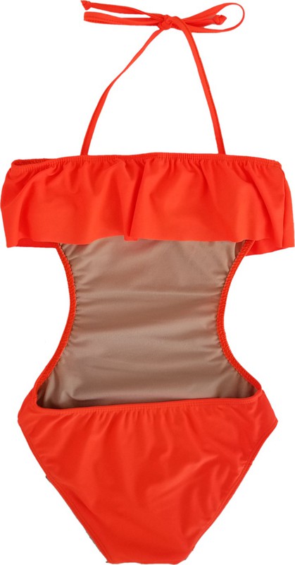 GIRL'S ONE PIECE RUFFLE BATHING SUIT