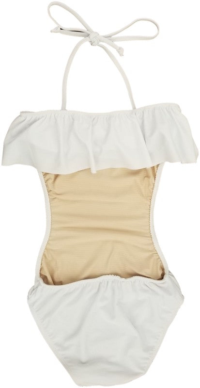 GIRL'S ONE PIECE RUFFLE BATHING SUIT