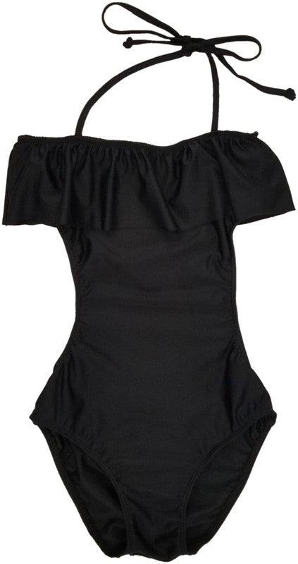GIRL'S ONE PIECE RUFFLE BATHING SUIT