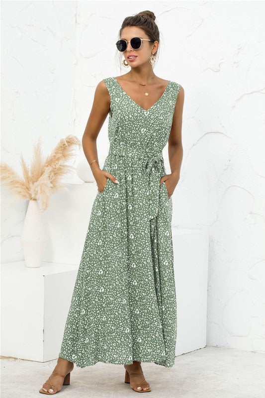 Tie Detail Women's Maxi Dress