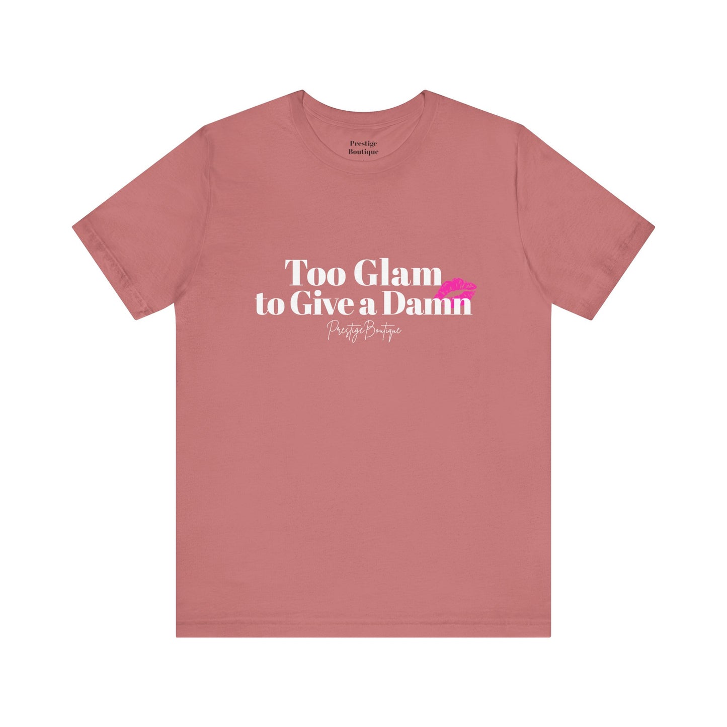 Playful Pink Kiss Graphic Unisex Jersey Tee