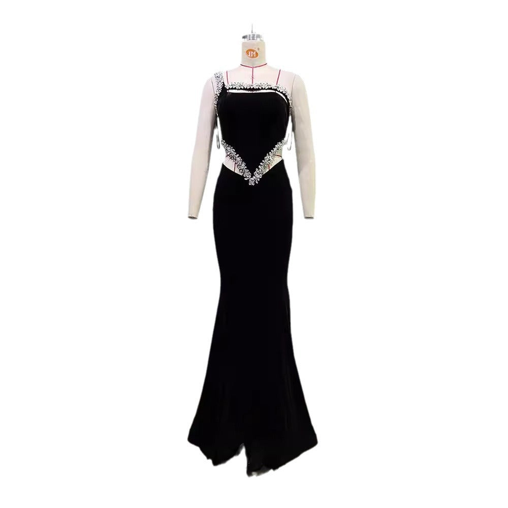 Diamond Band One Shoulder Irregular Dress
