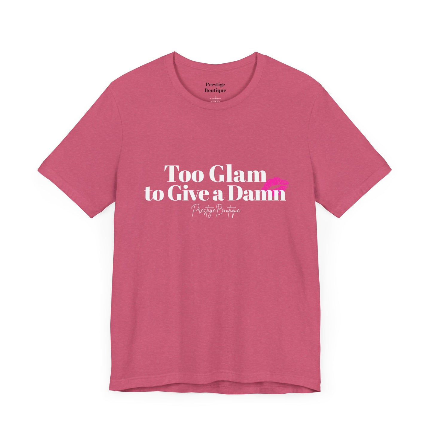 Playful Pink Kiss Graphic Unisex Jersey Tee