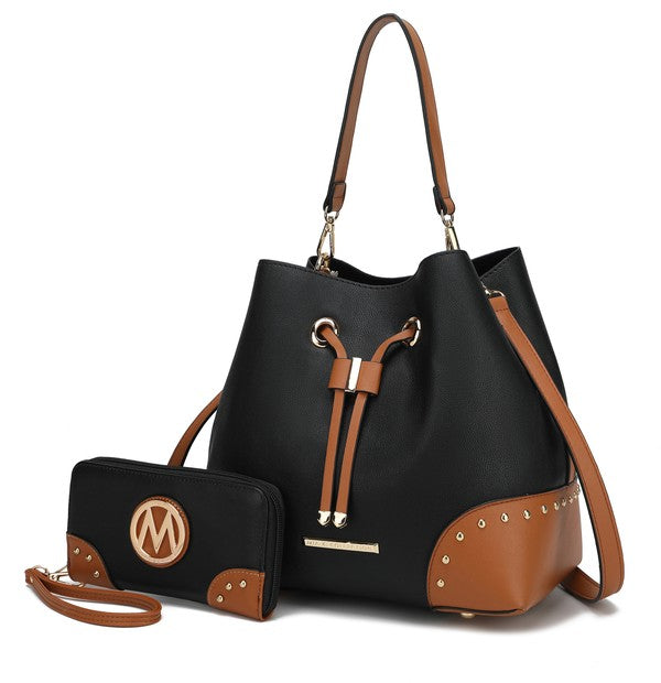 MKF Candice Bucket with Matching Wallet by Mia K