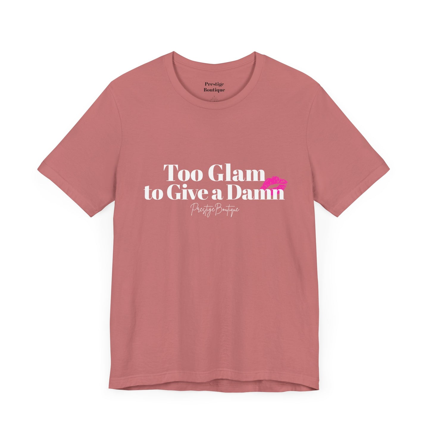 Playful Pink Kiss Graphic Unisex Jersey Tee