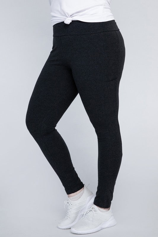 Plus Size Everyday Leggings with Pockets