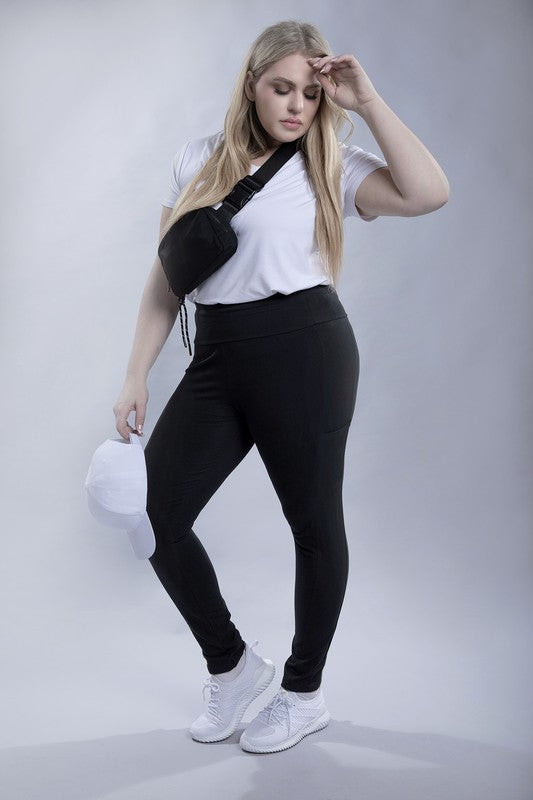 Plus Size Everyday Leggings with Pockets