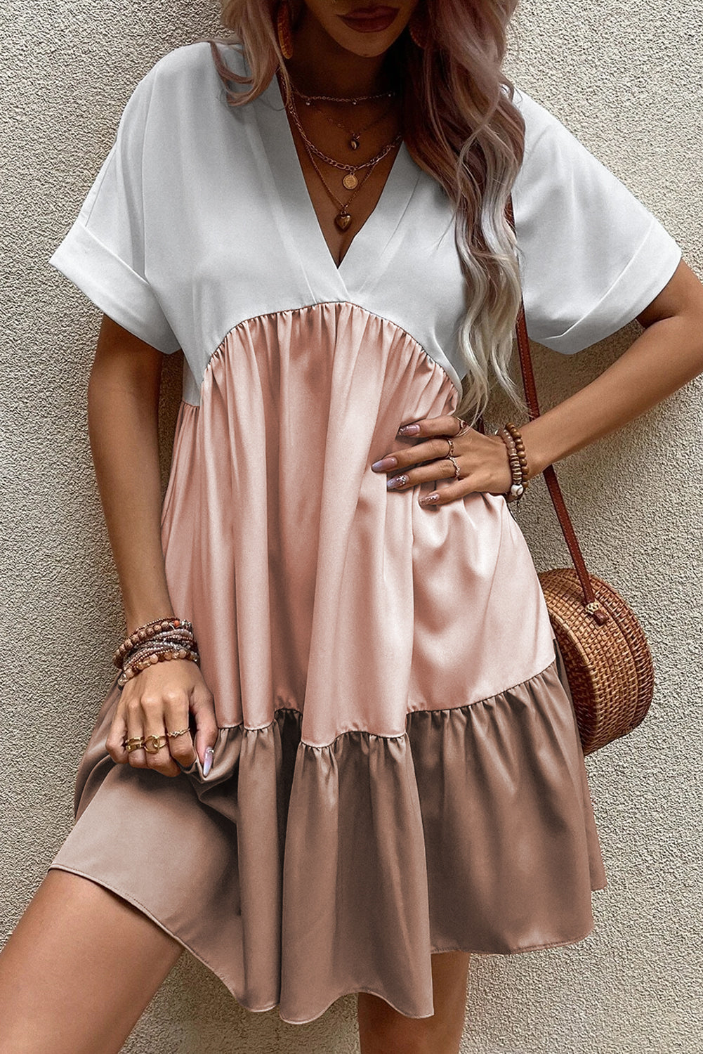 French Beige Dress