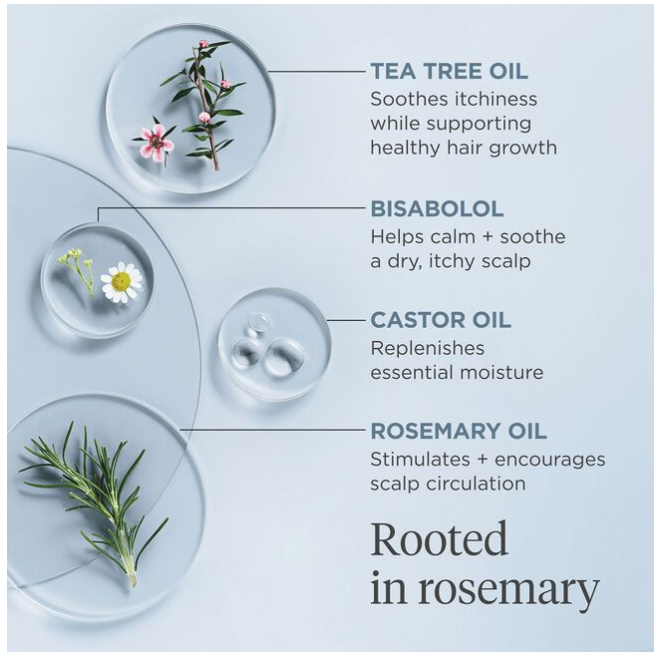 Briogeo Scalp Revival Rosemary Pre-Wash Oil ingredients list and benefits for your scalp care. Professional hair care salon quality