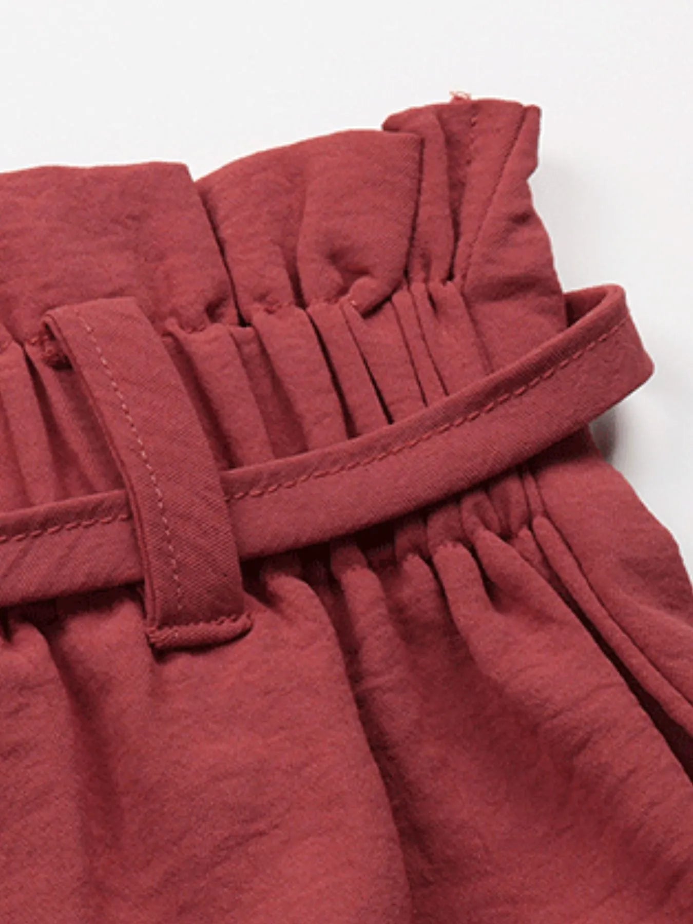 Women's Tied Solid Color Flowy Shorts