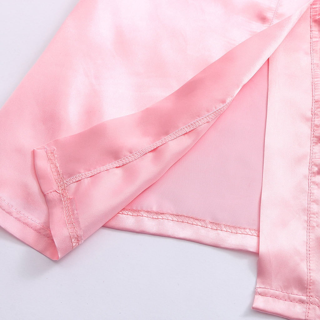 Toddler Baby Girls Satin Floral Kimono Robe Solid Color Flower Girl Bath Robes Spa Robes for Wedding Birthday Party Bridal Sleepwear Bathrobes