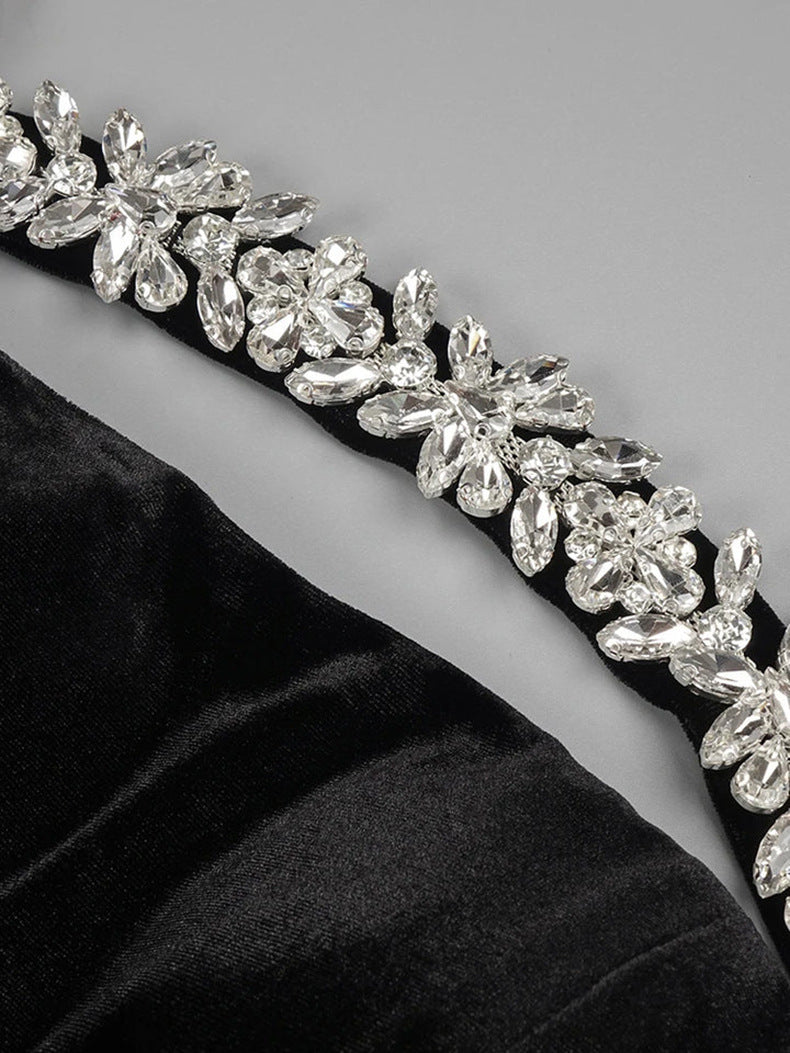 Diamond Band One Shoulder Irregular Dress