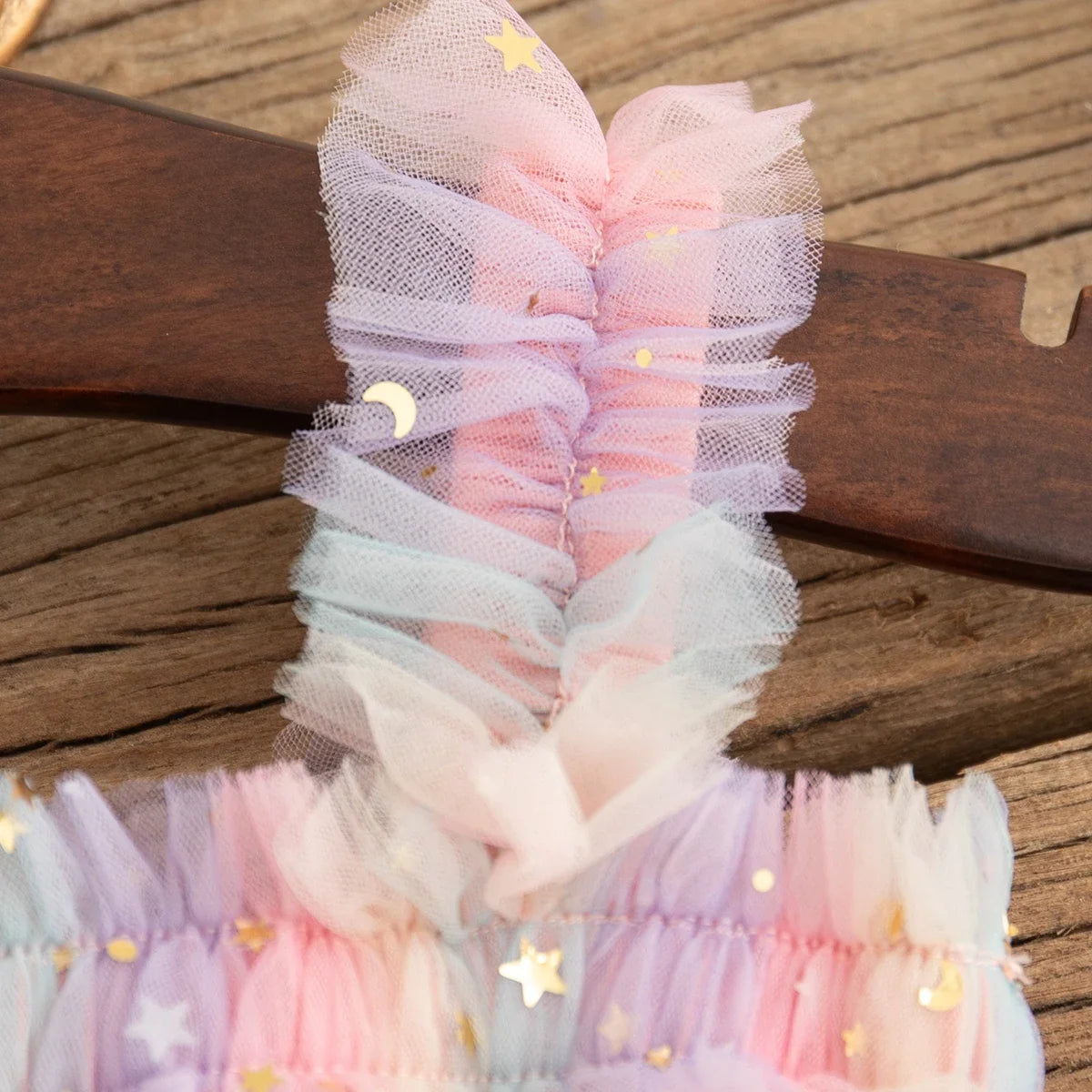 Baby Dresses Summer Colorful Sequins Mesh Baby Girl Dress Sweet Sling Girls Wedding Flower Girl Kid's Dress Baby Girl Clothes