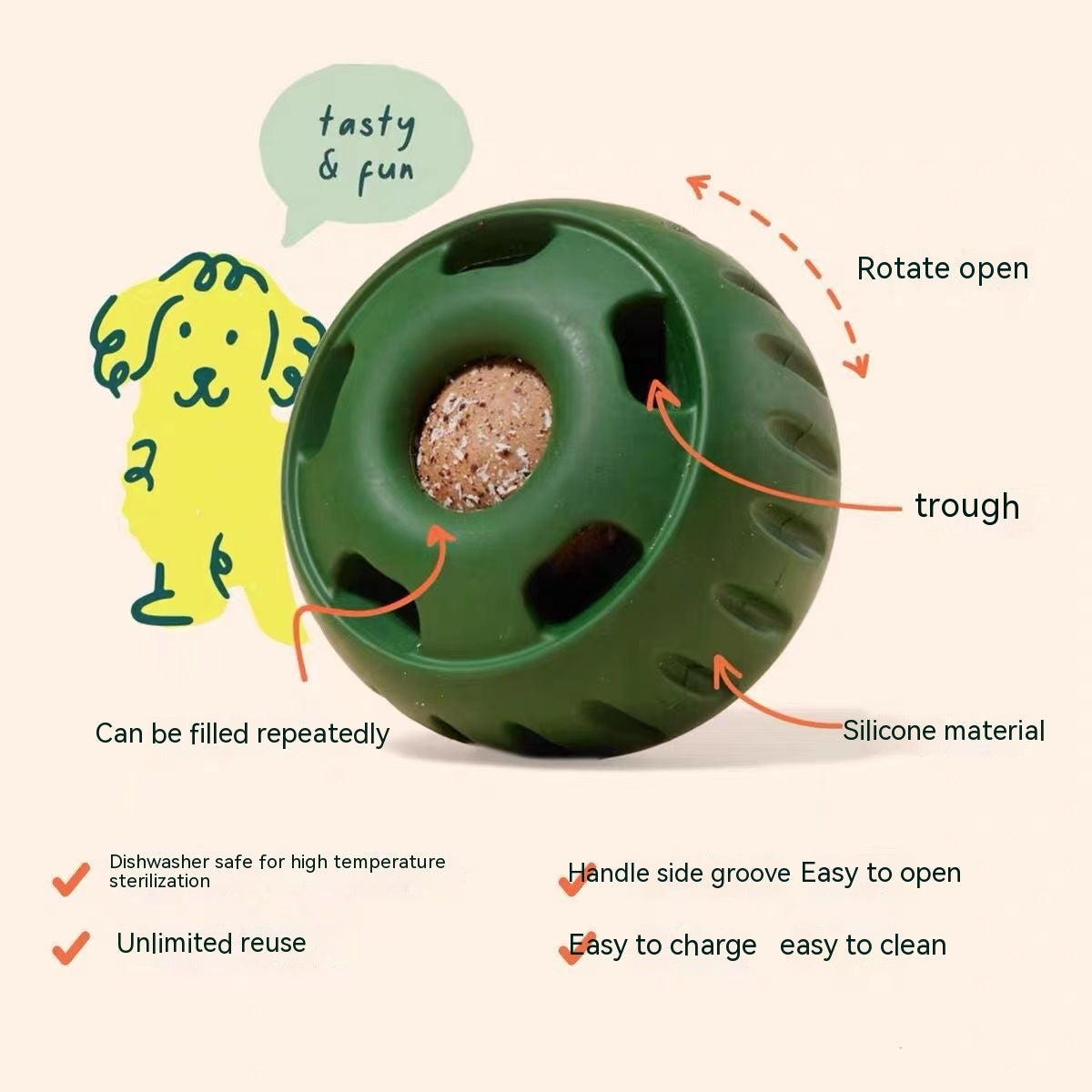 Puppy Treat Feeder Toy