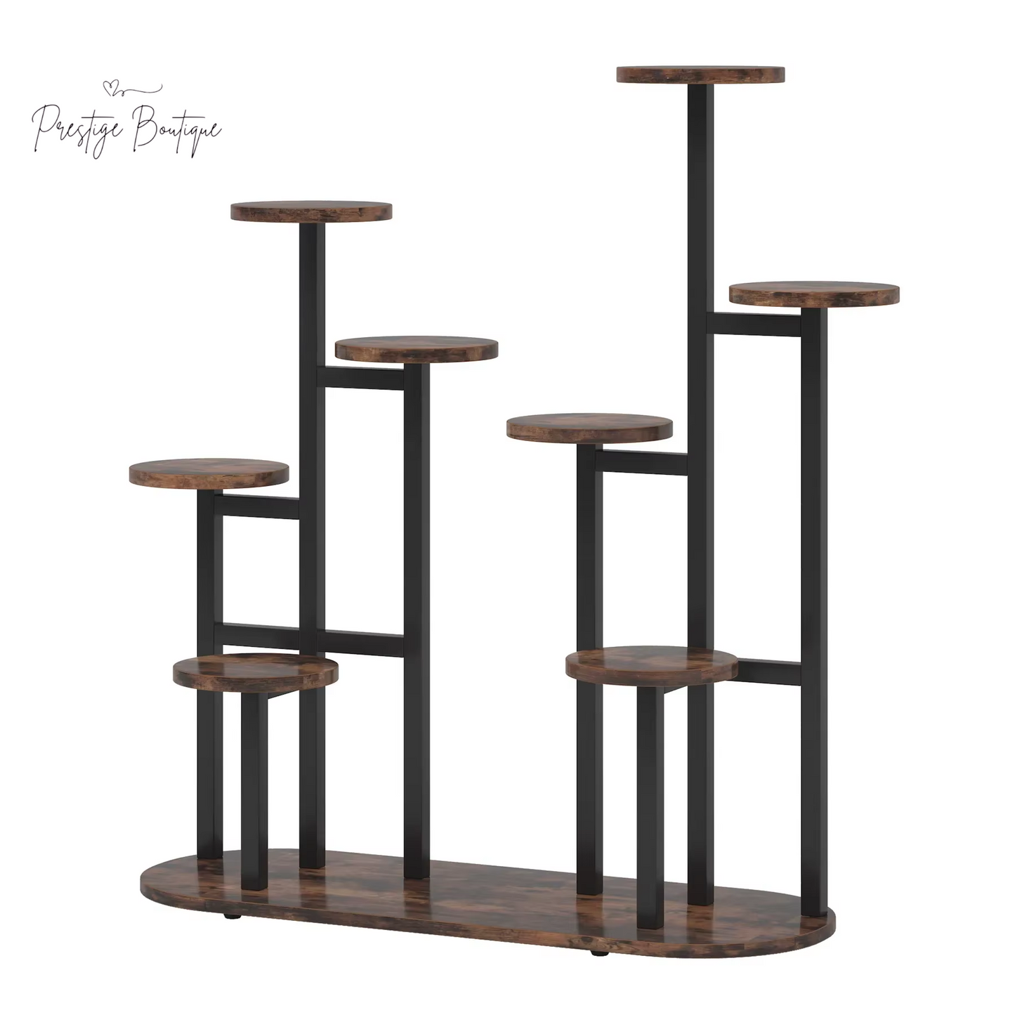 Tribesigns Plant Stand Multi-Tiered 11 Potted Flower Shelf for Window Garden Balcony Corner Living Room