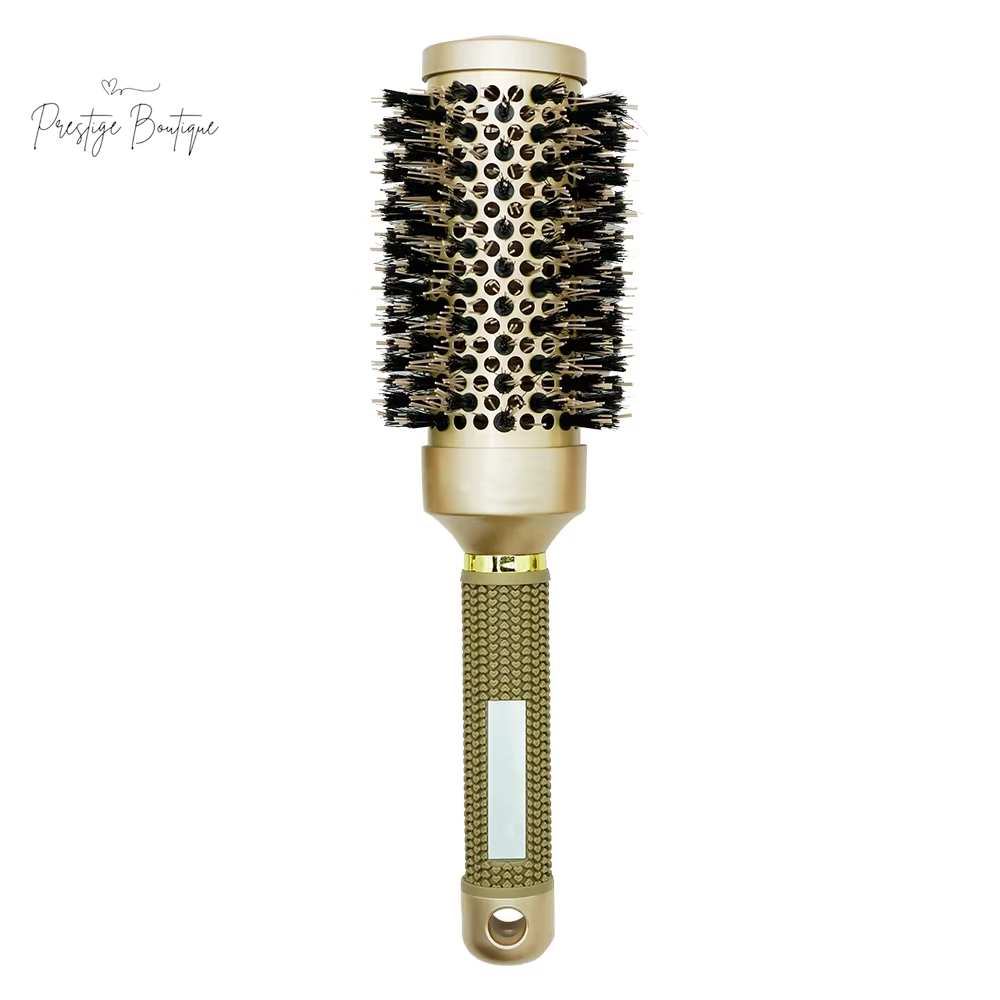 Hair Styling Hair Brush Nylon Comb Thermal Aluminum Tube round Barrel Hair Comb Professional Salon Hair Brush Hair Rollers Tools