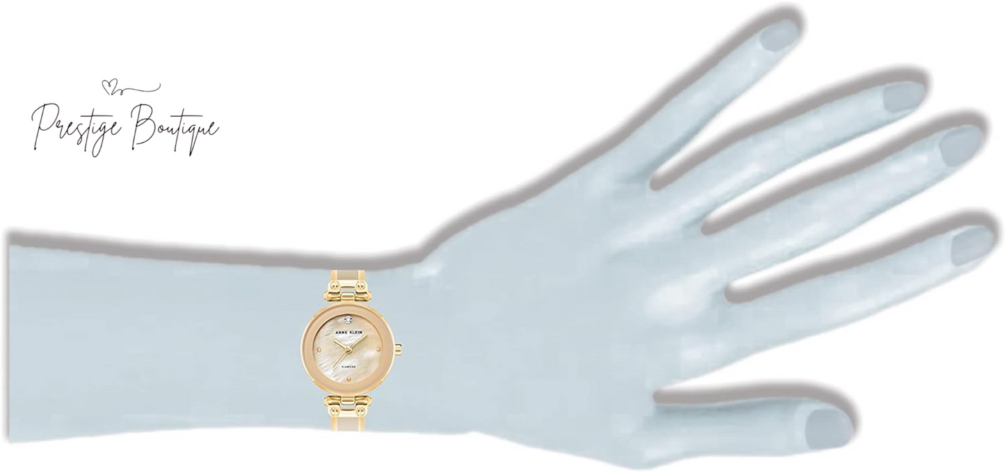 Anne Klein Women'S Genuine Diamond Dial Bangle Watch