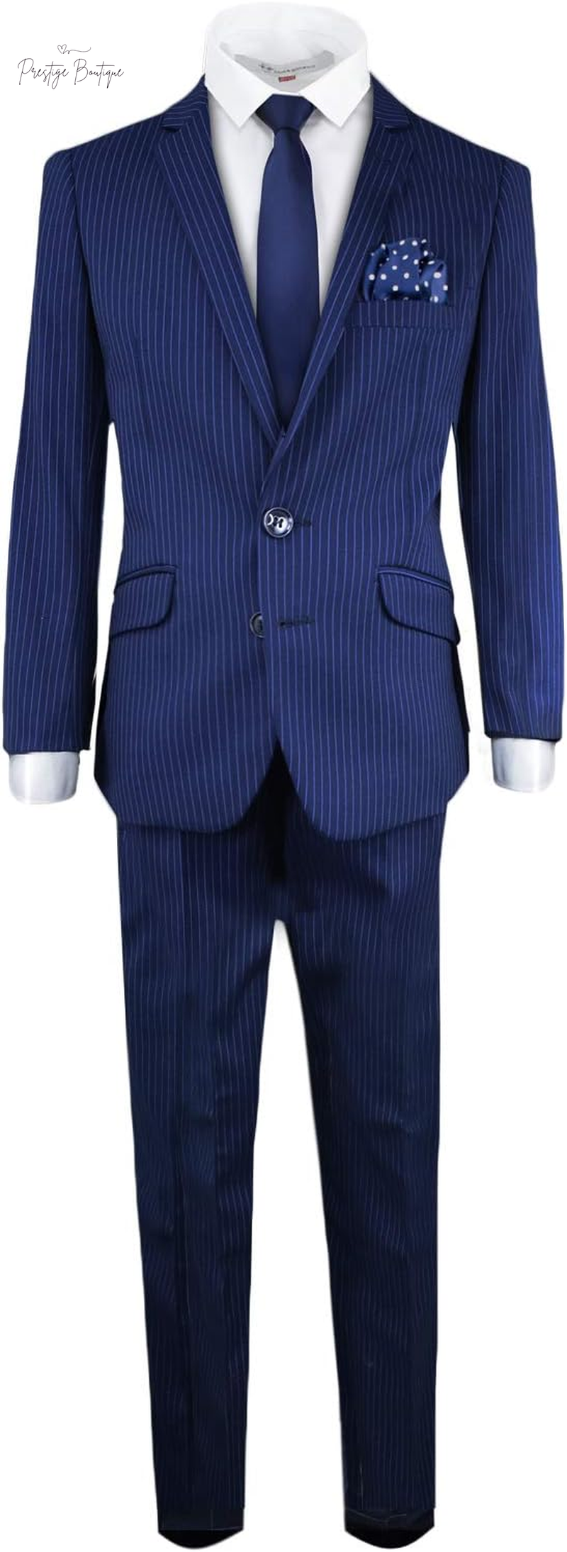 Black N Bianco Signature Boys' Slim Fit Suit Complete Outfit