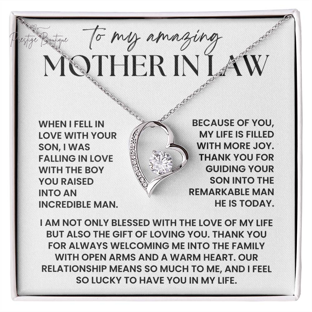 Mother in Law Necklace Gift - Christmas Gift for Mother in Law from Daughter in Law