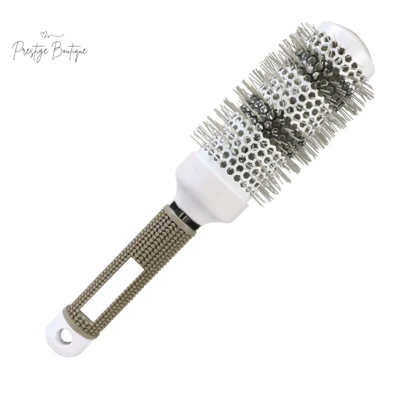 Hair Styling Hair Brush Nylon Comb Thermal Aluminum Tube round Barrel Hair Comb Professional Salon Hair Brush Hair Rollers Tools