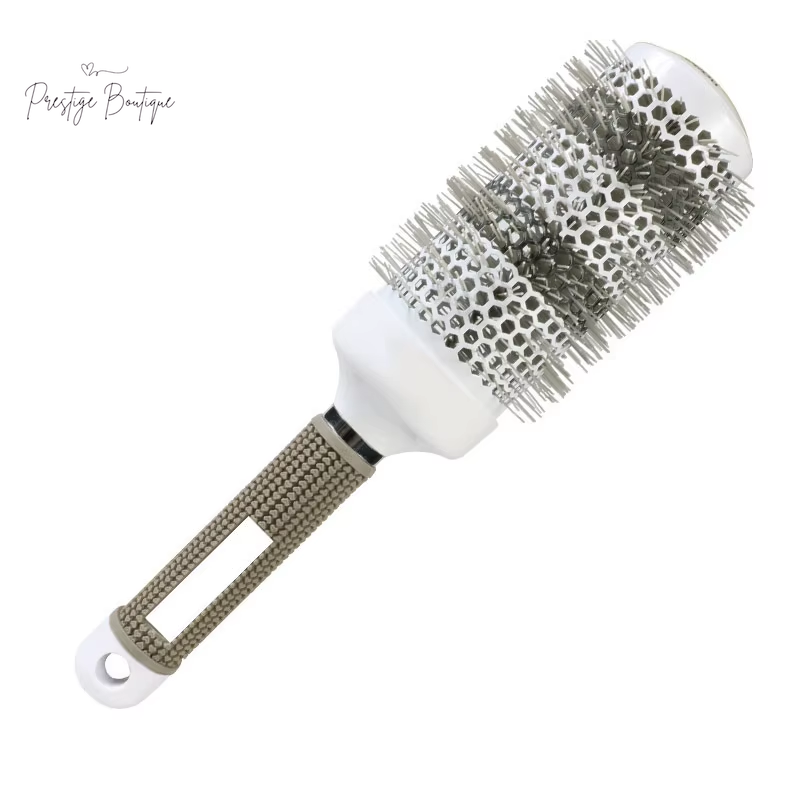 Hair Styling Hair Brush Nylon Comb Thermal Aluminum Tube round Barrel Hair Comb Professional Salon Hair Brush Hair Rollers Tools