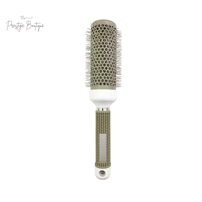 Hair Styling Hair Brush Nylon Comb Thermal Aluminum Tube round Barrel Hair Comb Professional Salon Hair Brush Hair Rollers Tools