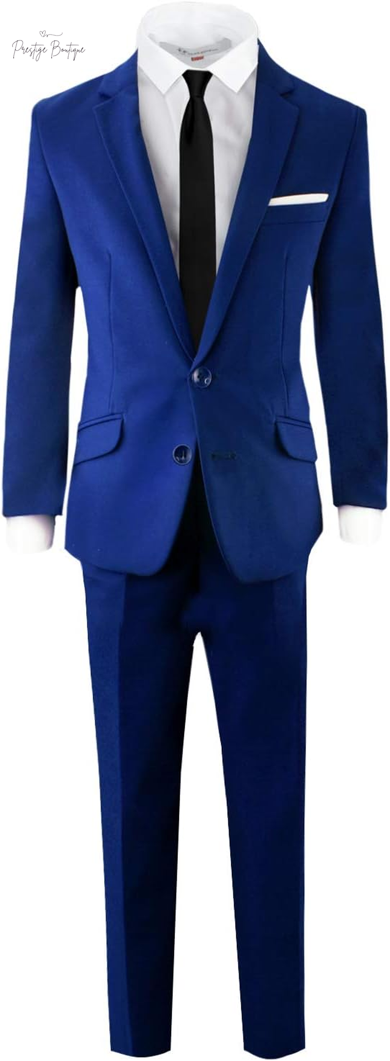 Black N Bianco Signature Boys' Slim Fit Suit Complete Outfit