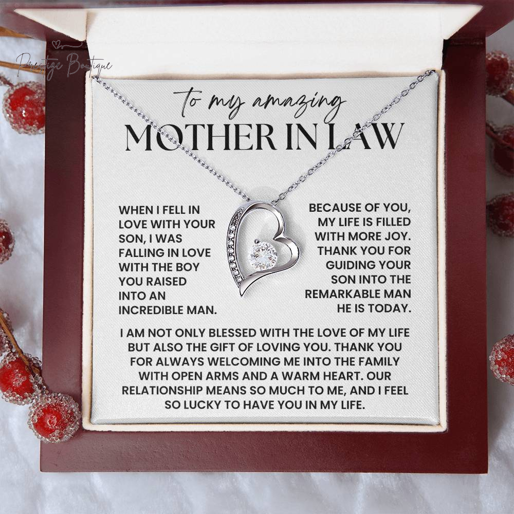 Mother in Law Necklace Gift - Christmas Gift for Mother in Law from Daughter in Law