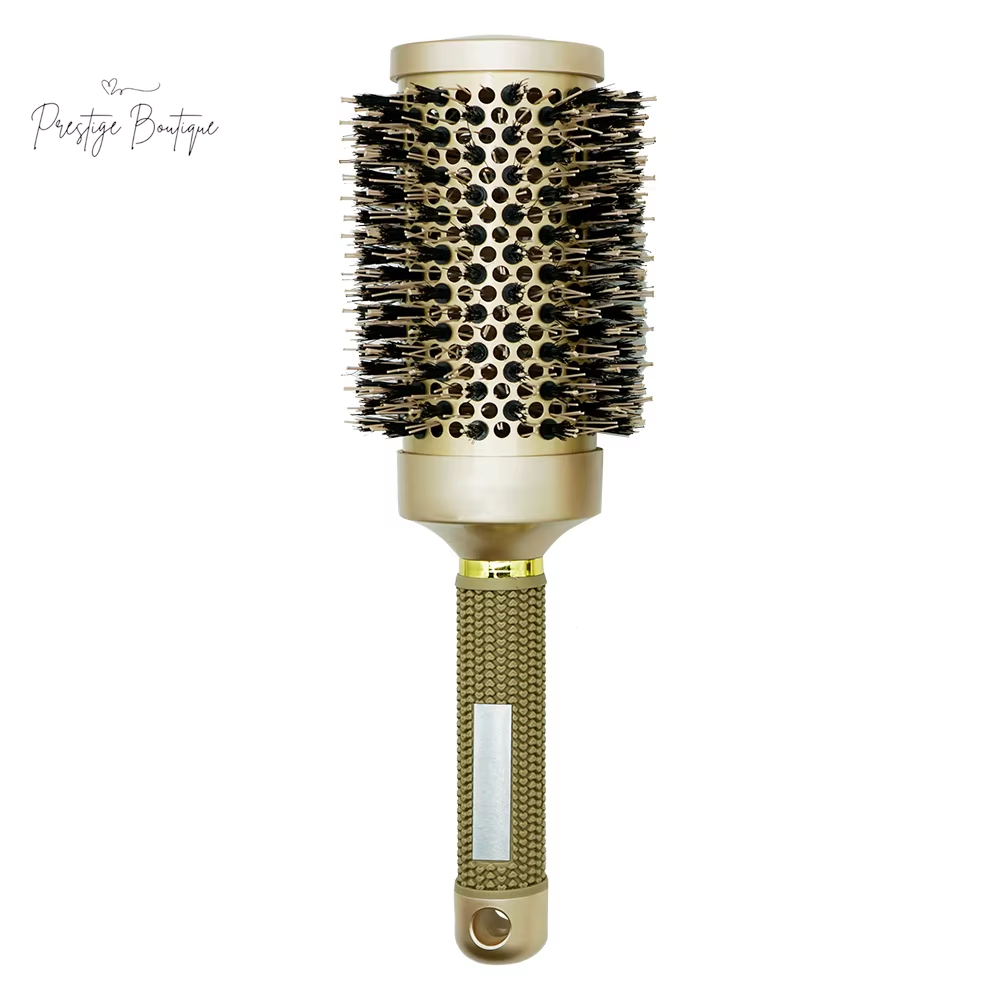 Hair Styling Hair Brush Nylon Comb Thermal Aluminum Tube round Barrel Hair Comb Professional Salon Hair Brush Hair Rollers Tools