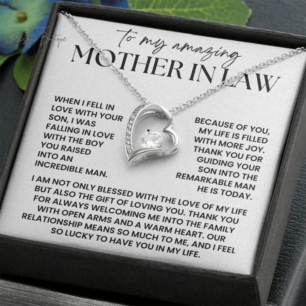 Mother in Law Necklace Gift - Christmas Gift for Mother in Law from Daughter in Law