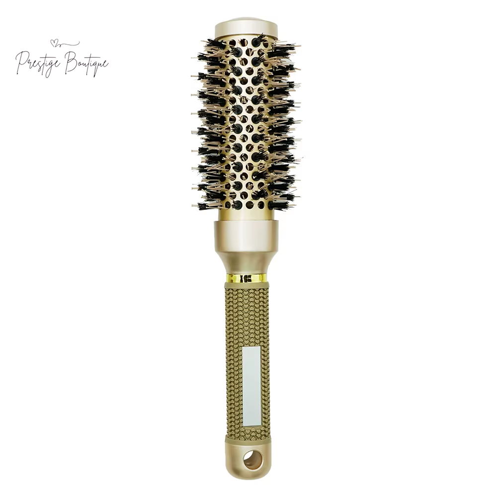 Hair Styling Hair Brush Nylon Comb Thermal Aluminum Tube round Barrel Hair Comb Professional Salon Hair Brush Hair Rollers Tools