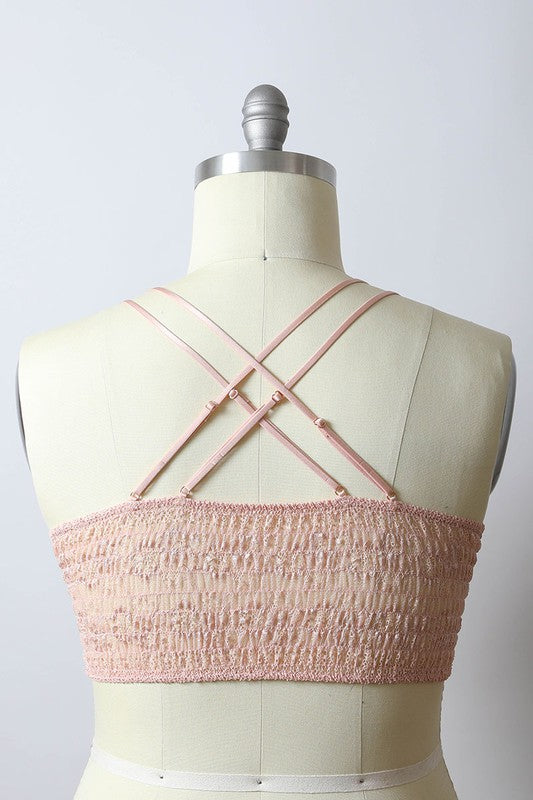 Crochet Daisy Longline Bralette Plus size