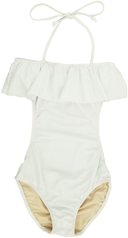 GIRL'S ONE PIECE RUFFLE BATHING SUIT