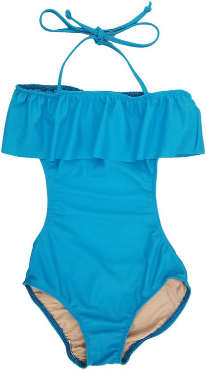 GIRL'S ONE PIECE RUFFLE BATHING SUIT