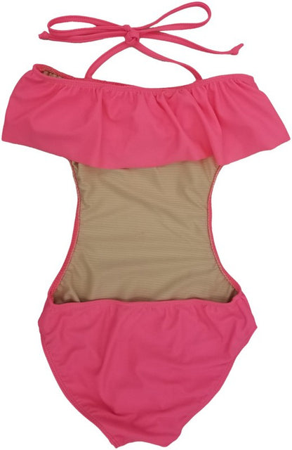 GIRL'S ONE PIECE RUFFLE BATHING SUIT