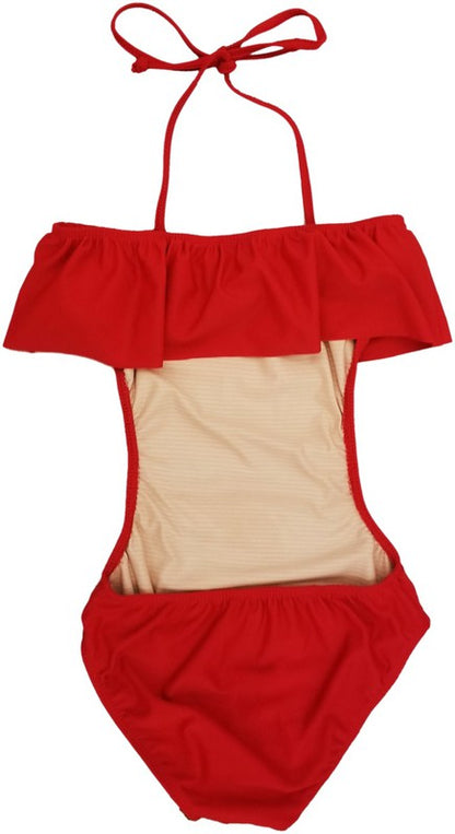 GIRL'S ONE PIECE RUFFLE BATHING SUIT