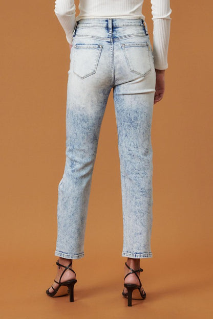 High Rise Distressed Skinny Jeans