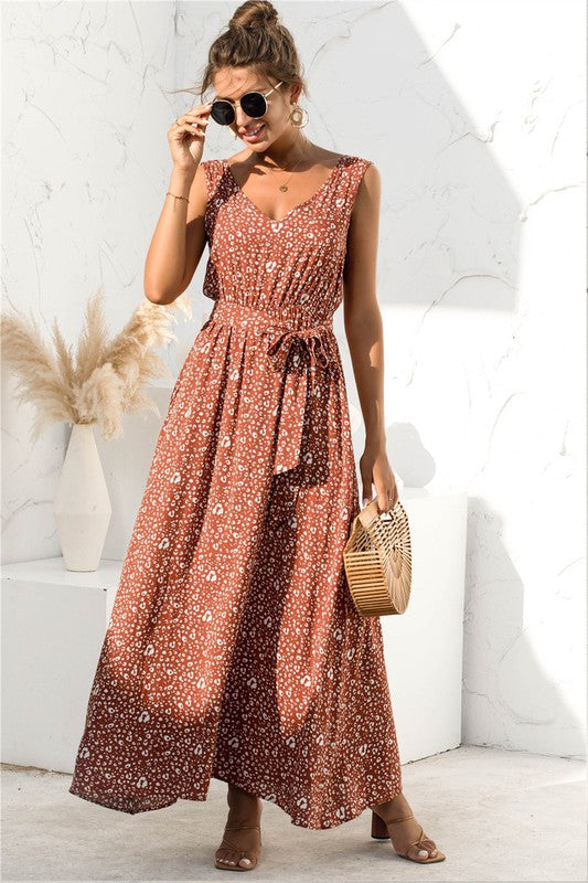 Tie Detail Women's Maxi Dress