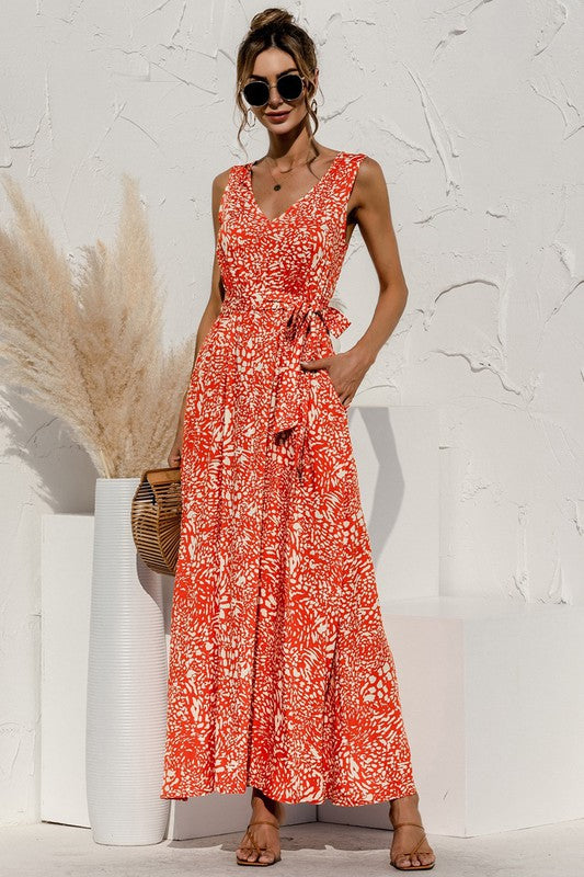 Tie Detail Women's Maxi Dress