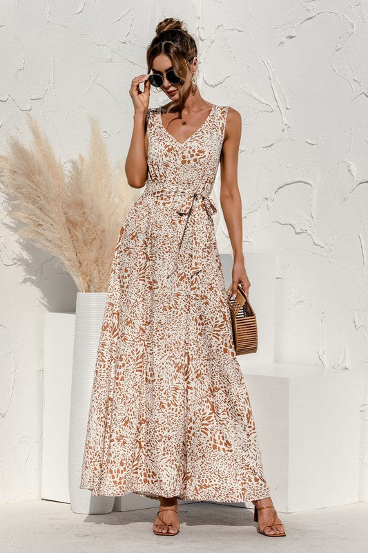 Tie Detail Women's Maxi Dress