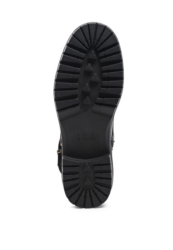 BILLY ATTA GIRL METAL CHAIN DETAIL BIKER BOOT