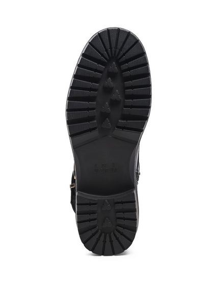 BILLY ATTA GIRL METAL CHAIN DETAIL BIKER BOOT
