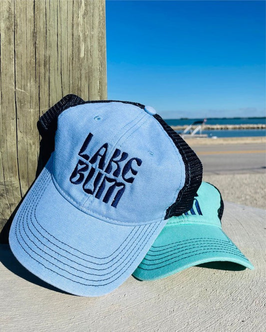 Lake Bum Embroidered Trucker Hat