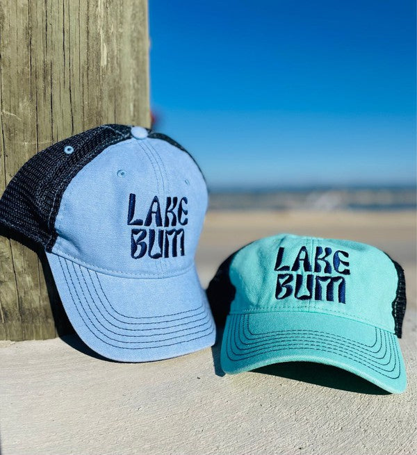 Lake Bum Embroidered Trucker Hat