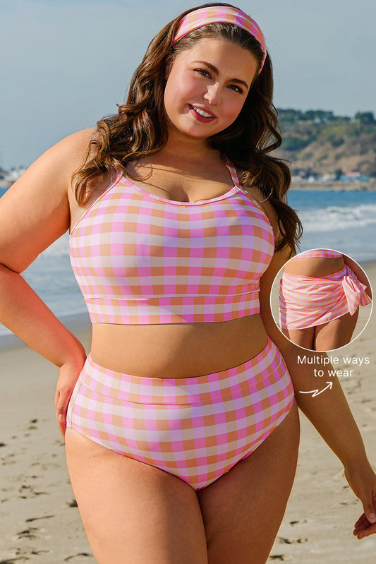 Pink Summer Dream Plus Size Queen Bikini Set