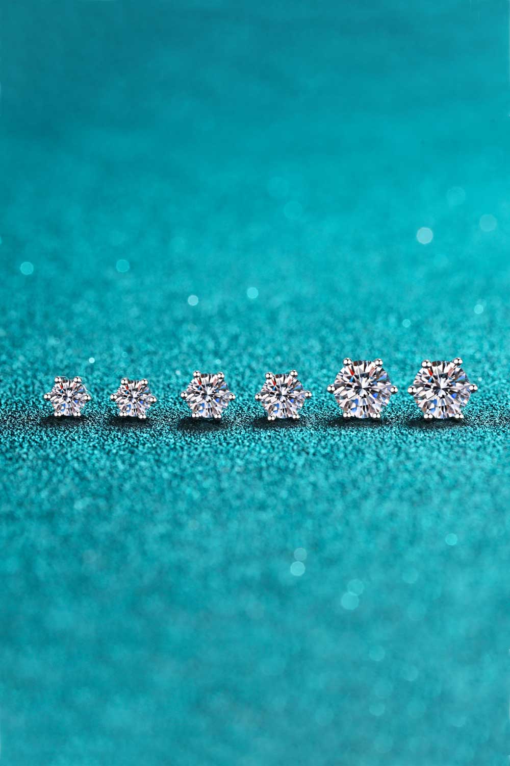 Endless Cheer Moissanite Stud Earrings .2 Carat